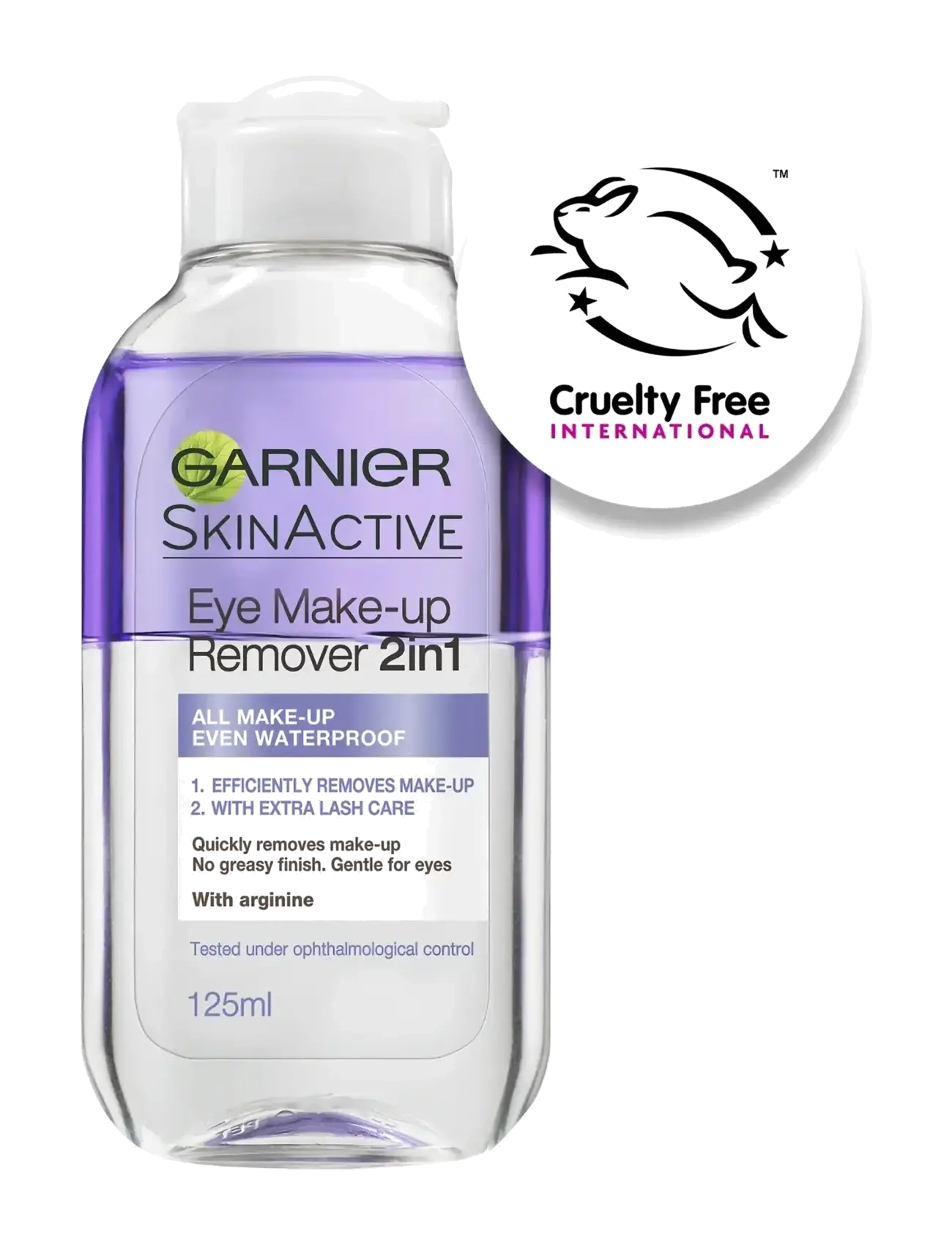 Garnier - Garnier SkinActive Eye Make-up Remover 2in1 for all skin types 125 ml - augnfarðahreinsir - no colour - 1