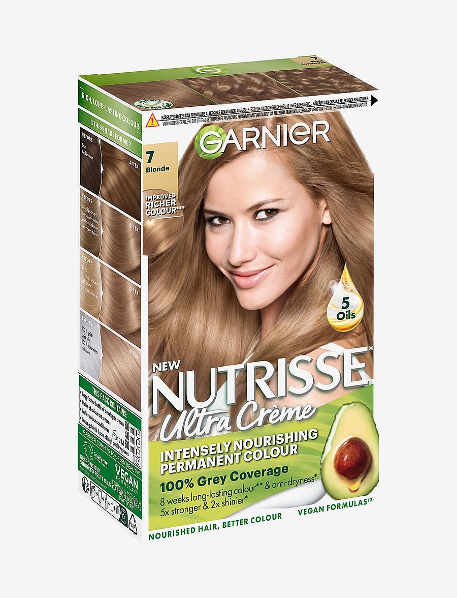 Garnier - Garnier Nutrisse Ultra Crème 7.0 BlondE - varanlegir hárlitir - 7.0 blond - 1