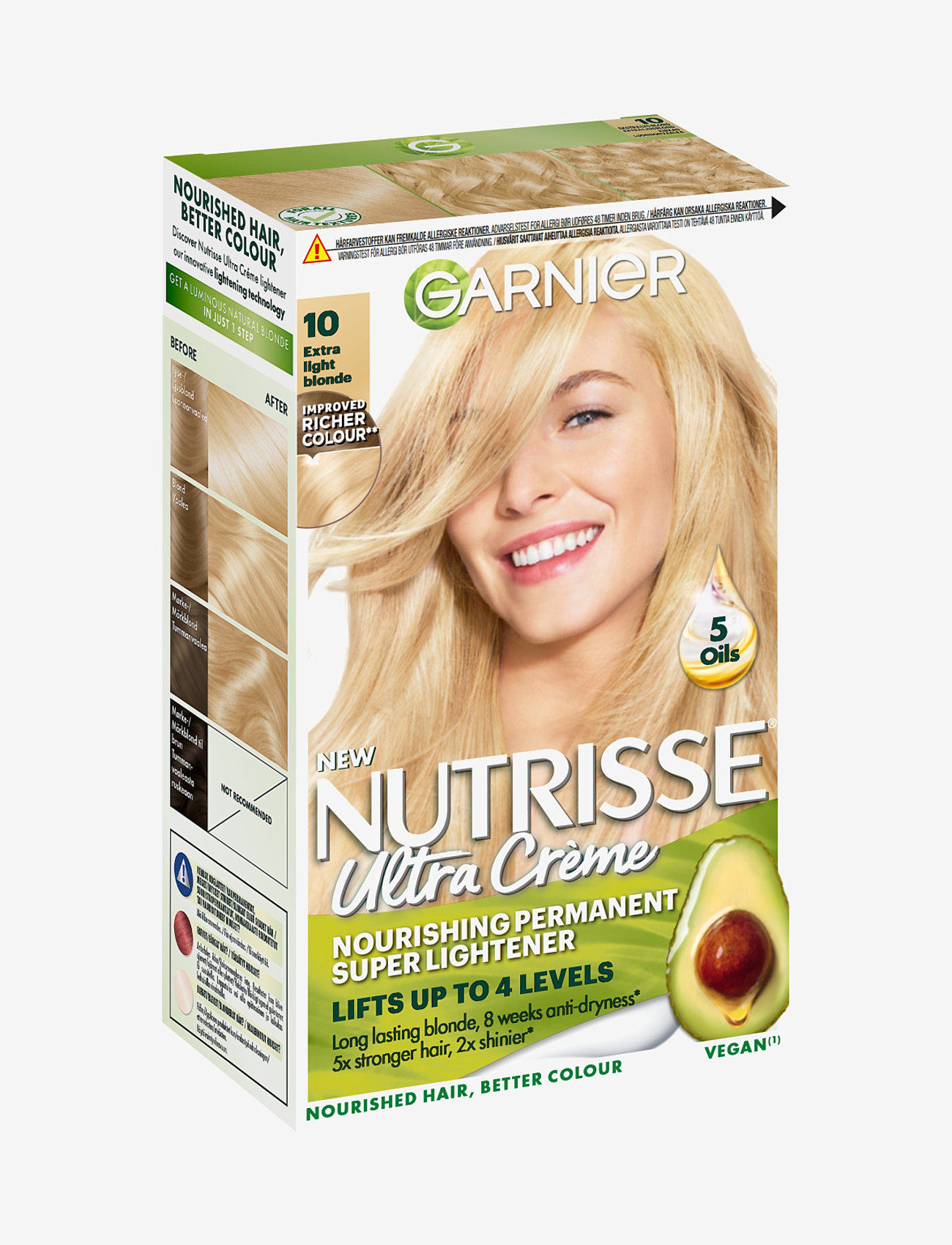Garnier - Garnier Nutrisse Ultra Crème 10.0 Extra Light Blonde - laveste priser - 10.0 extra light blonde - 1