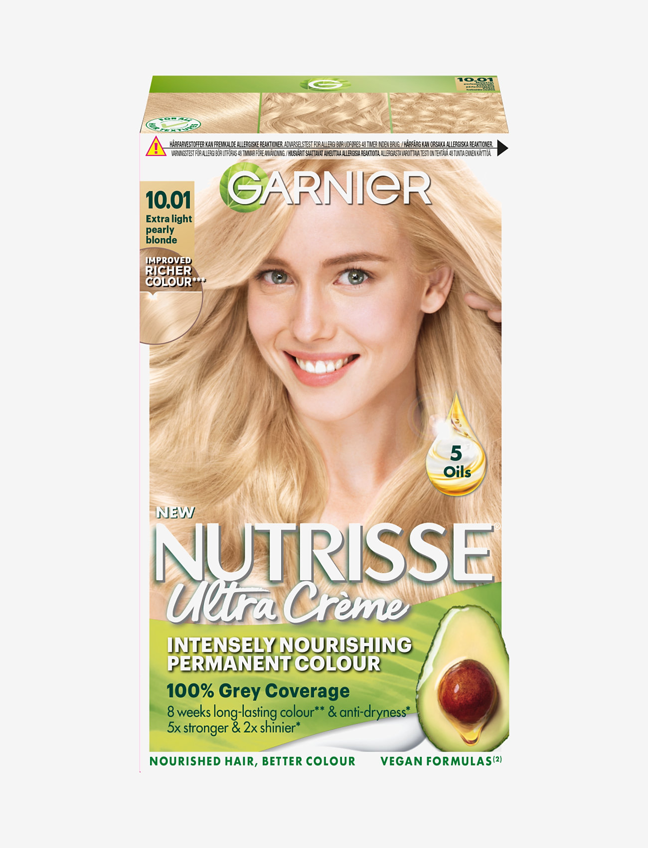 Garnier Garnier Nutrisse Ultra Crème 10.1 Extra Light Pearly Blonde - Skönhet - 10.1 EXTRA LIGHT PEARLY BLONDE / clear