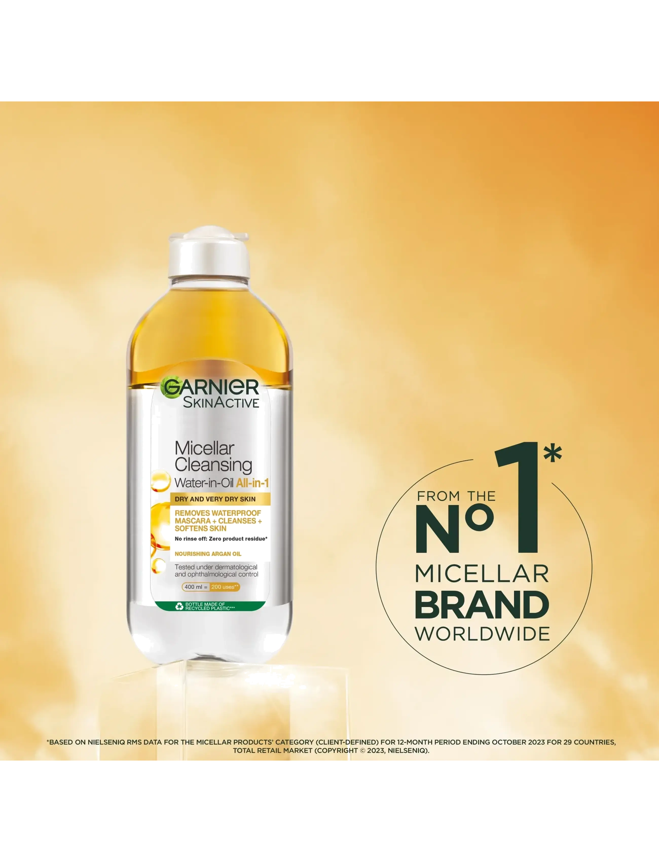 Garnier - Garnier Micellar Cleansing Water-in Oil All-in-1 for very dry skin 400 ml - micellar water - no colour - 1