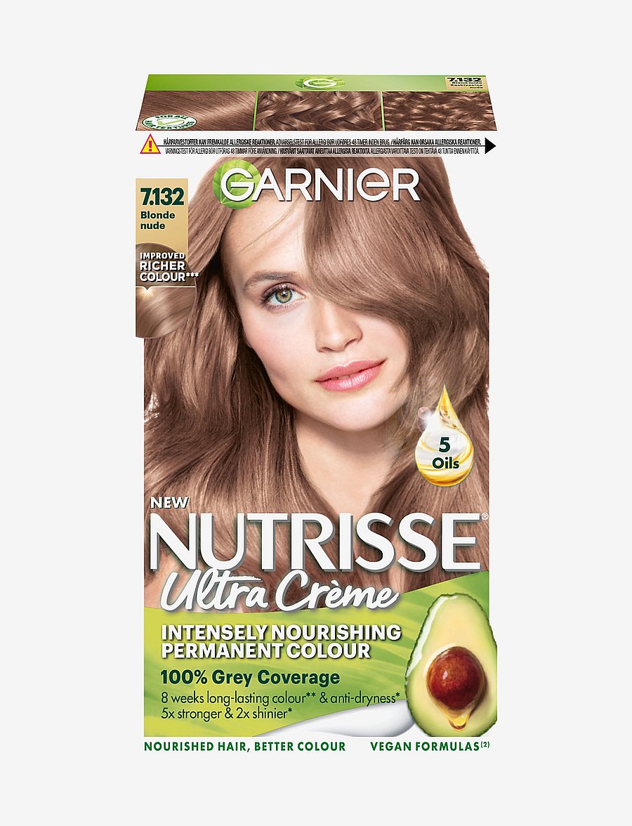 Garnier - Garnier Nutrisse Ultra Crème 7.132 Nude Dark Blonde - varanlegir hárlitir - 7.132 nude dark blonde - 0