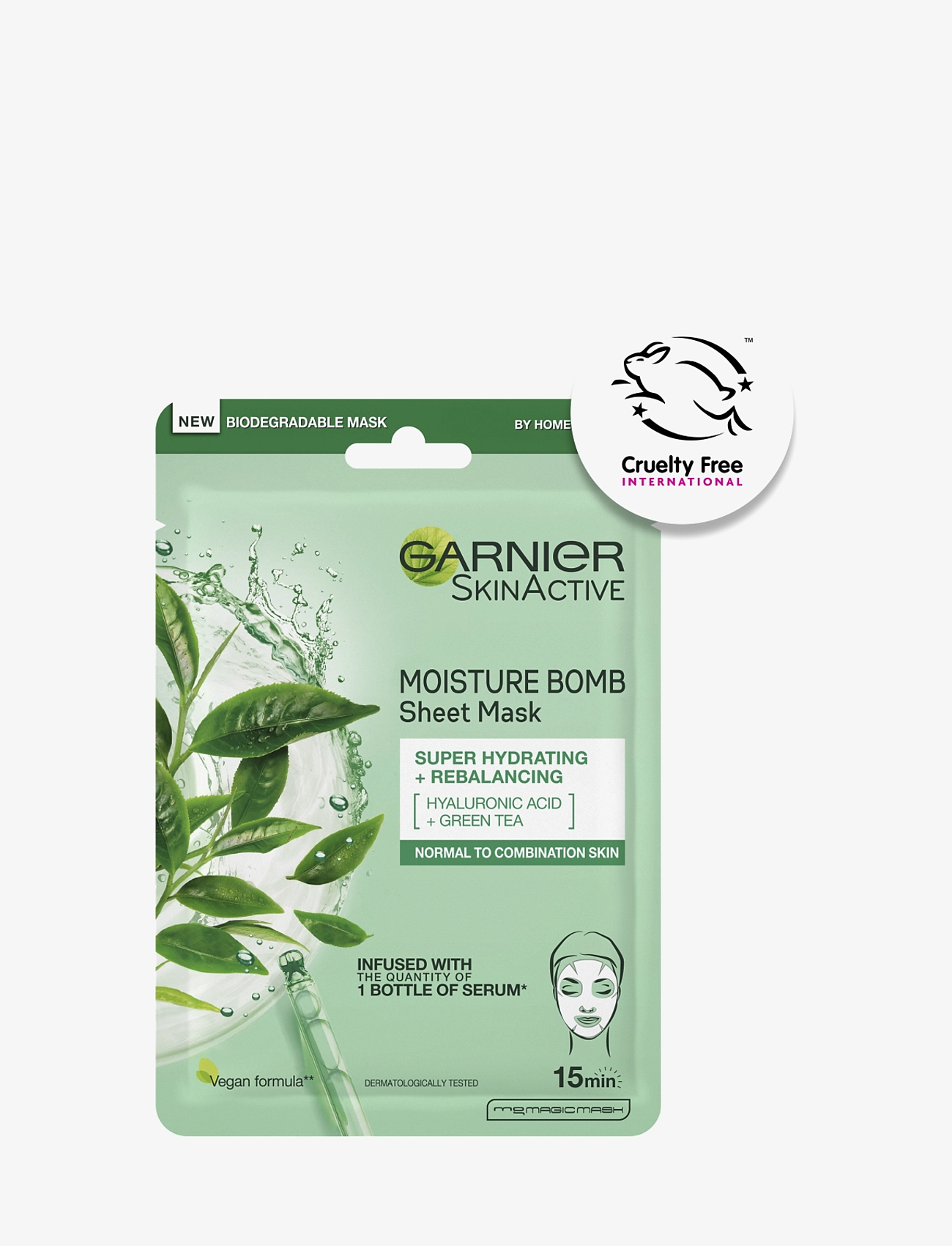 Garnier Garnier SkinActive Moisture Bomb Super Hydrating & Rebalancing Sheet Mask 28 g - Skönhet - NO COLOUR / undefined