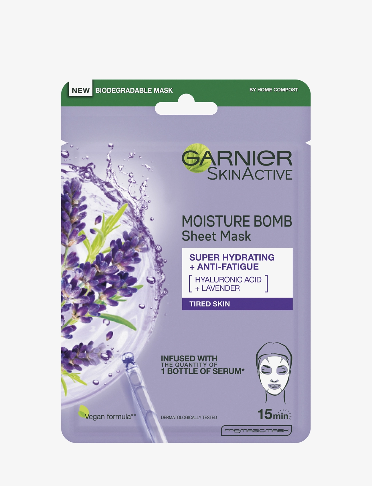 Garnier Skinactive Moisture Bomb Super Hydrating & Anti-Fatigue Sheet Mask For Tired Skin 28 G ansiktsmasker dam – bild 2