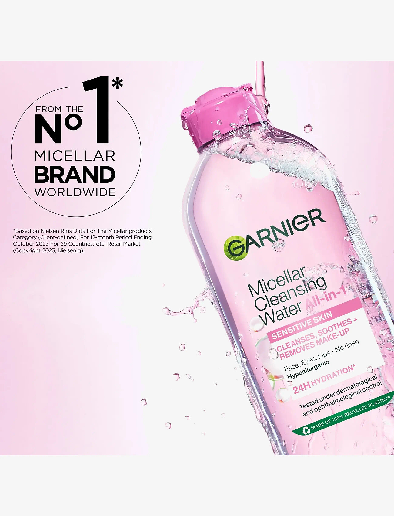 Garnier - Garnier Micellar Cleansing Water All-in-1 for Normal & Sensitive skin 100 ml - micellar vedet - no colour - 4
