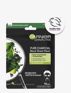 Garnier Pure Charcaol Black Algae Purifying & Hydrating Pore-tightning Sheet Mask, Garnier