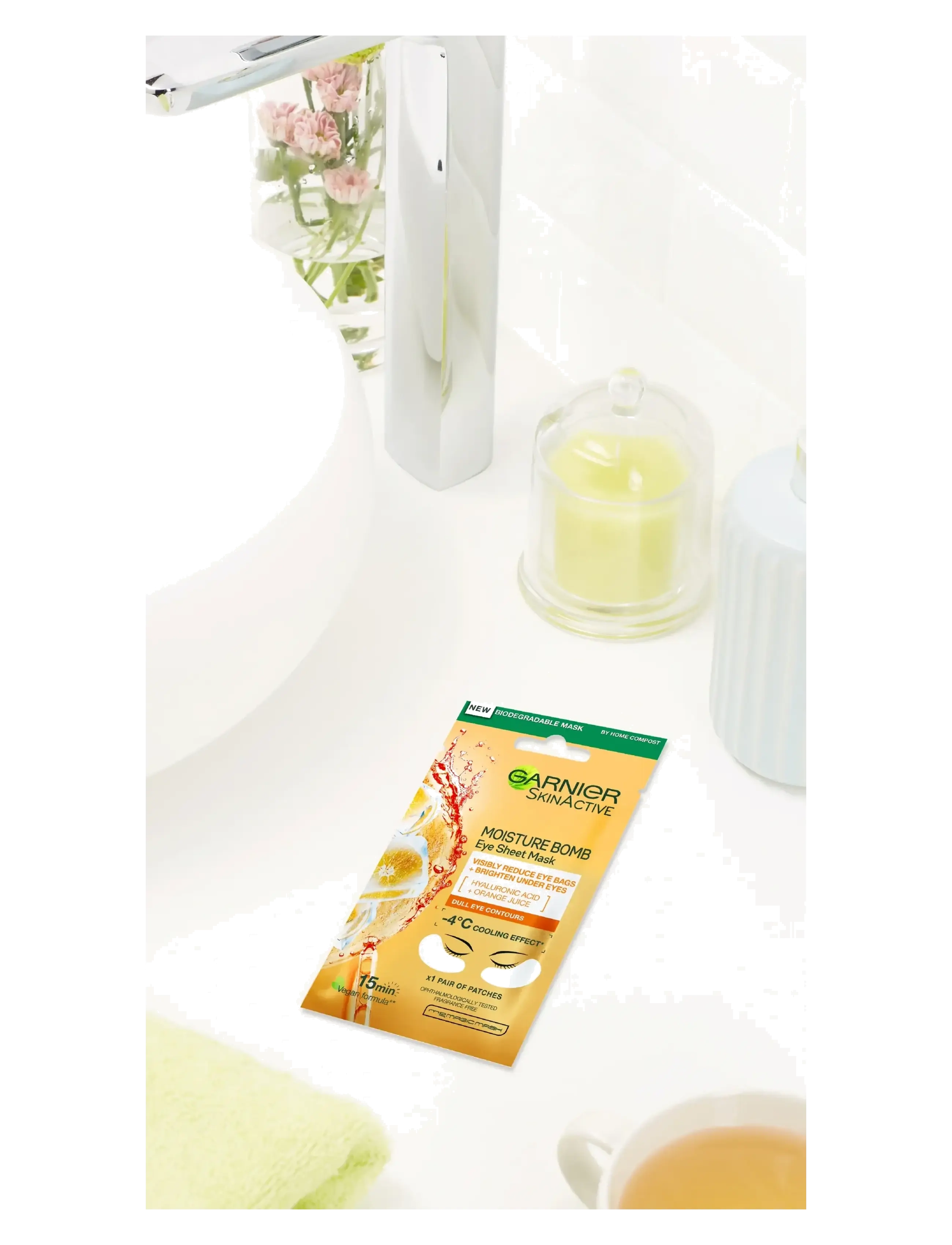 Garnier - Garnier SkinActive Moisture Bomb Hyaluronic Acid + Orange Juice Eye Sheet Mask 6 g - no colour - 1