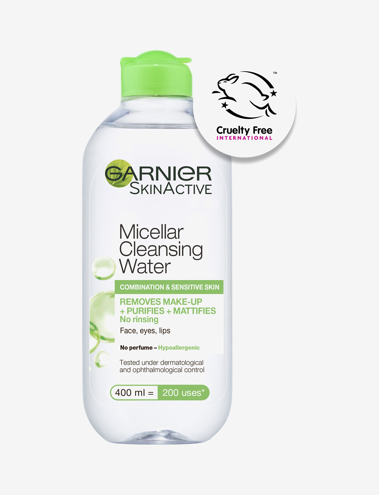 Garnier - Micellar Cleansing Water for Combination & Sensitive Skin - ansiktsvatten - no colour - 0