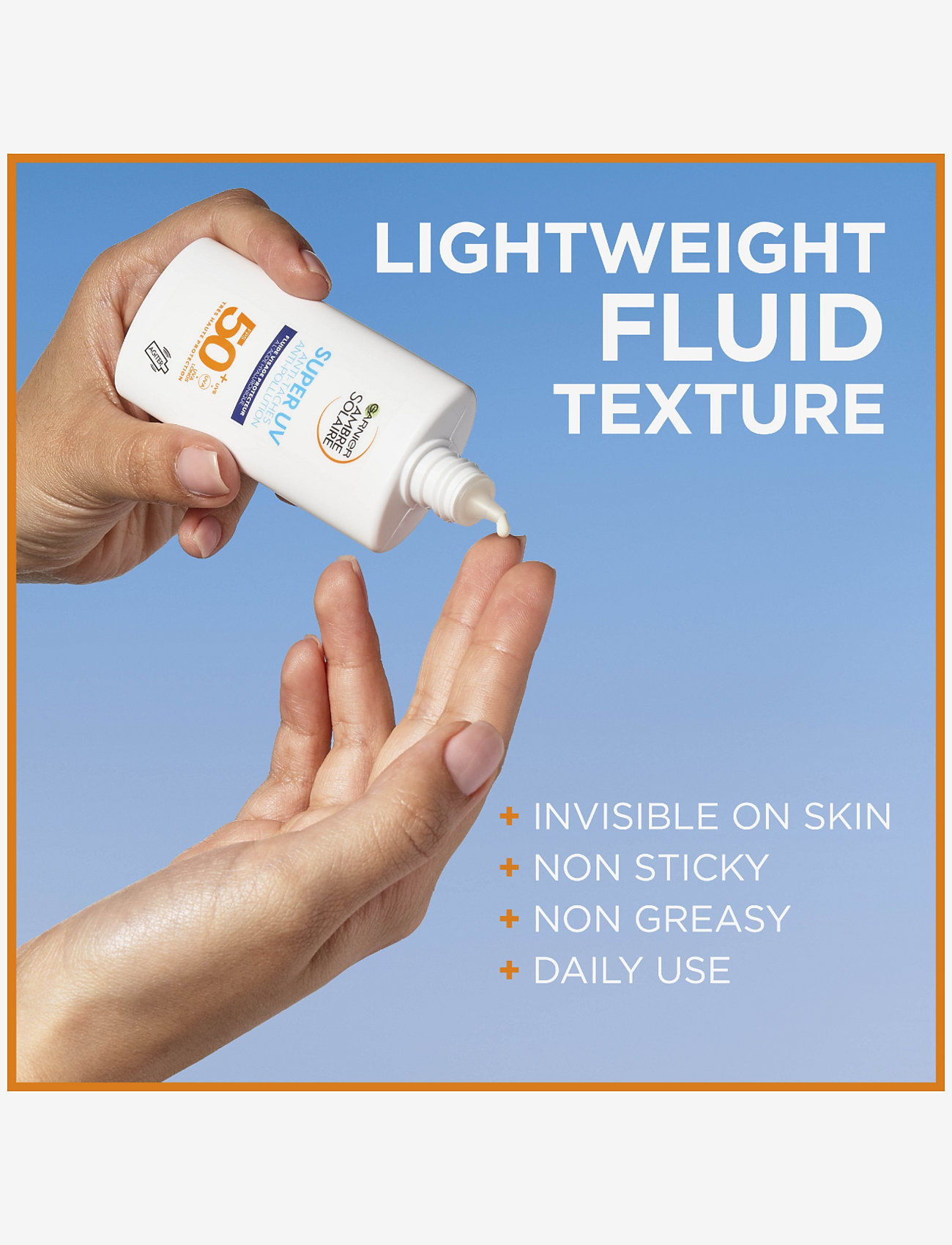 Garnier - Garnier Ambre Solaire Sensitive Advanced Super UV Fluid SPF50+ 40ml - för ansiktet - no colour - 4