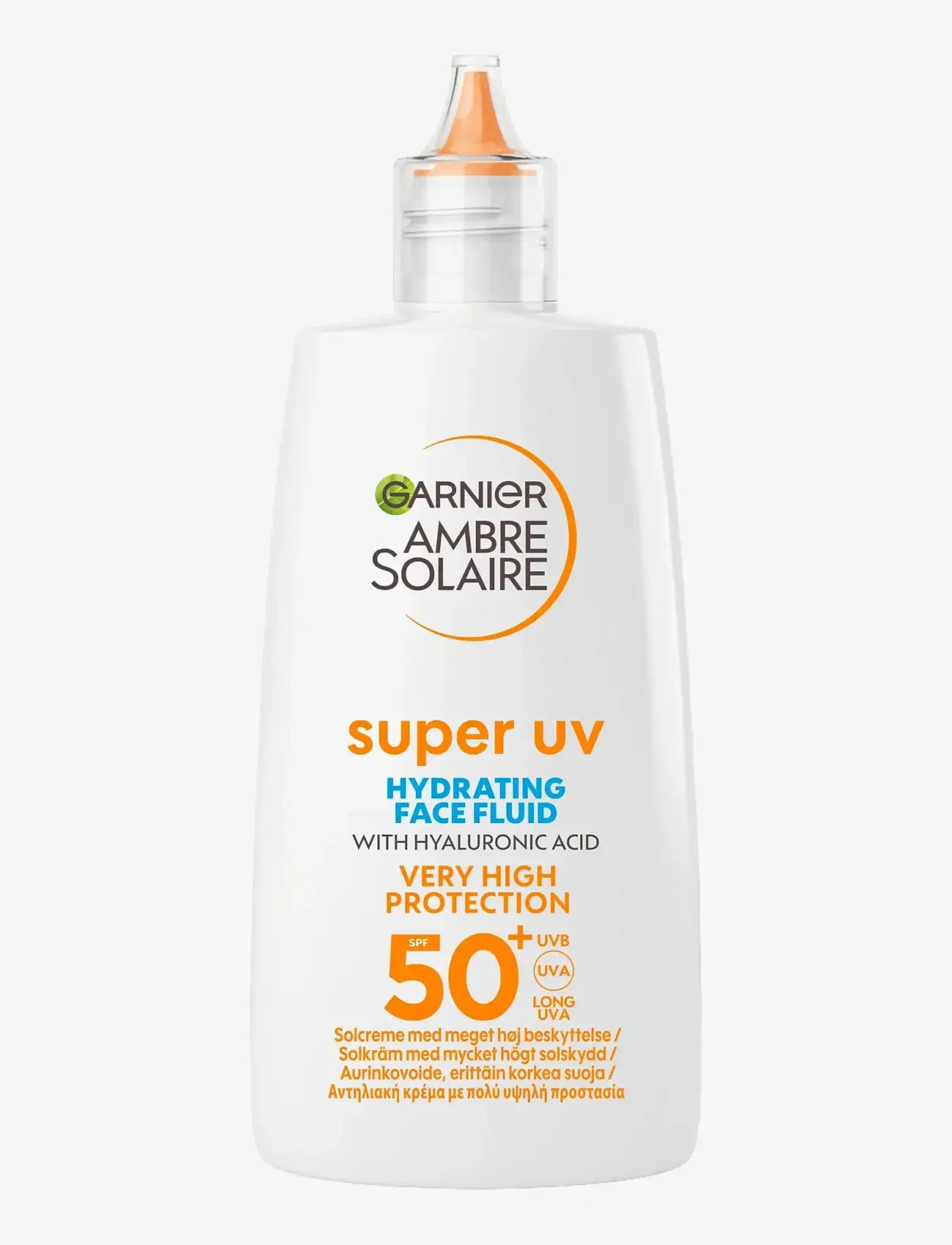 Garnier - Garnier Ambre Solaire Super UV Hyaluronic Acid Hydrating Fluid SPF50+ for normal skin 40 ml - for face - no colour - 0