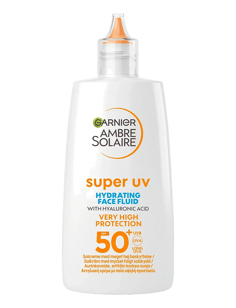 Garnier - Garnier Ambre Solaire Super UV Hyaluronic Acid Hydrating Fluid SPF50+ for normal skin 40 ml - för ansiktet - no colour - 0