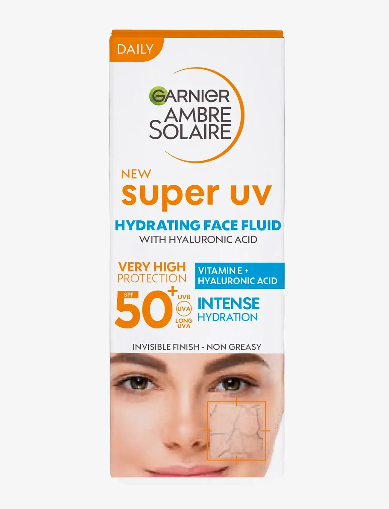 Garnier - Garnier Ambre Solaire Super UV Hyaluronic Acid Hydrating Fluid SPF50+ for normal skin 40 ml - for face - no colour - 1