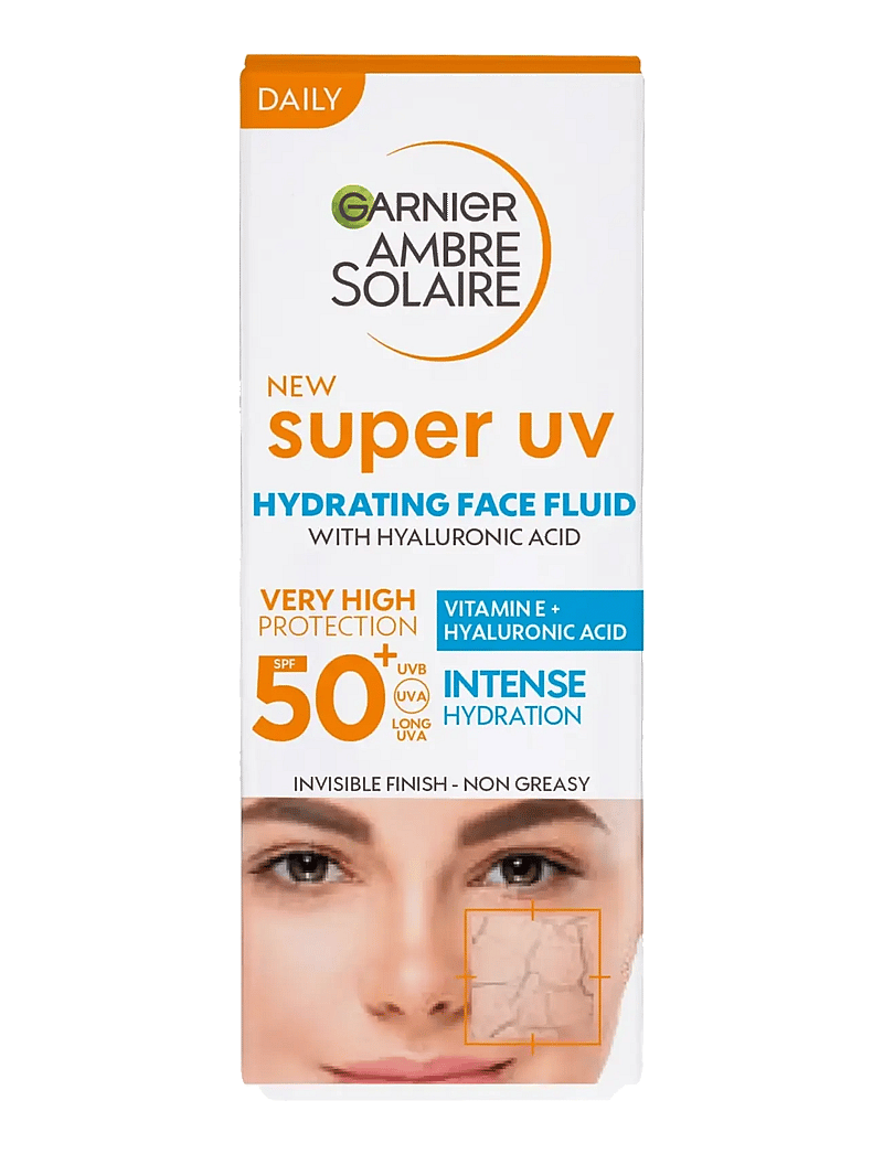 Garnier - Garnier Ambre Solaire Super UV Hyaluronic Acid Hydrating Fluid SPF50+ for normal skin 40 ml - för ansiktet - no colour - 1
