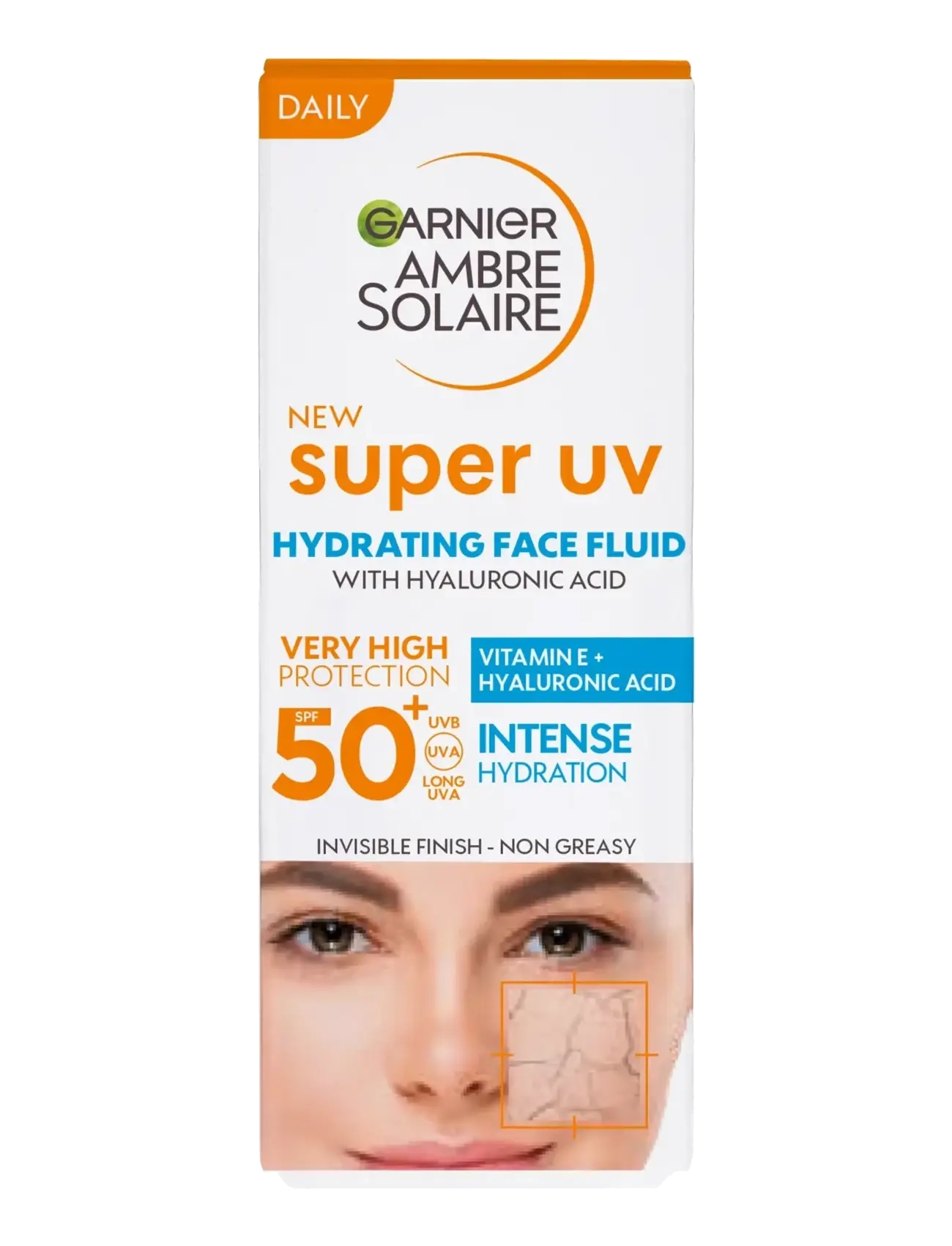 Garnier - Garnier Ambre Solaire Super UV Hyaluronic Acid Hydrating Fluid SPF50+ for normal skin 40 ml - til ansigtet - no colour - 1
