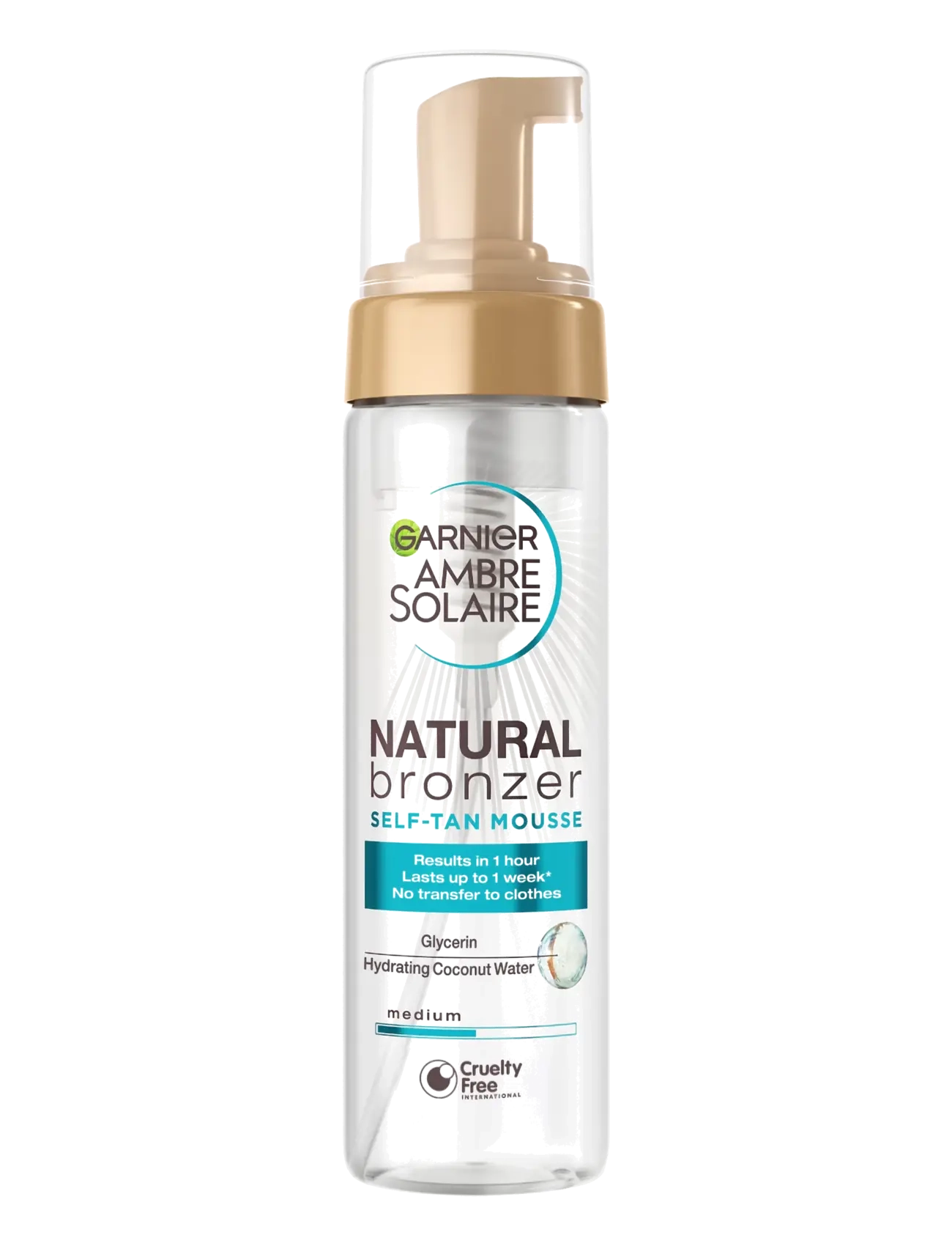 Garnier Garnier Ambre Solaire Natural Bronzer Self-Tan Mousse for normal skin Medium 200 ml - Garnier - MEDIUM / clear