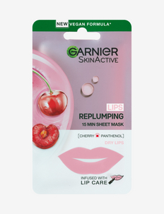 Skin Active Lips Replumping 15min Cherry Sheet Mask, Garnier