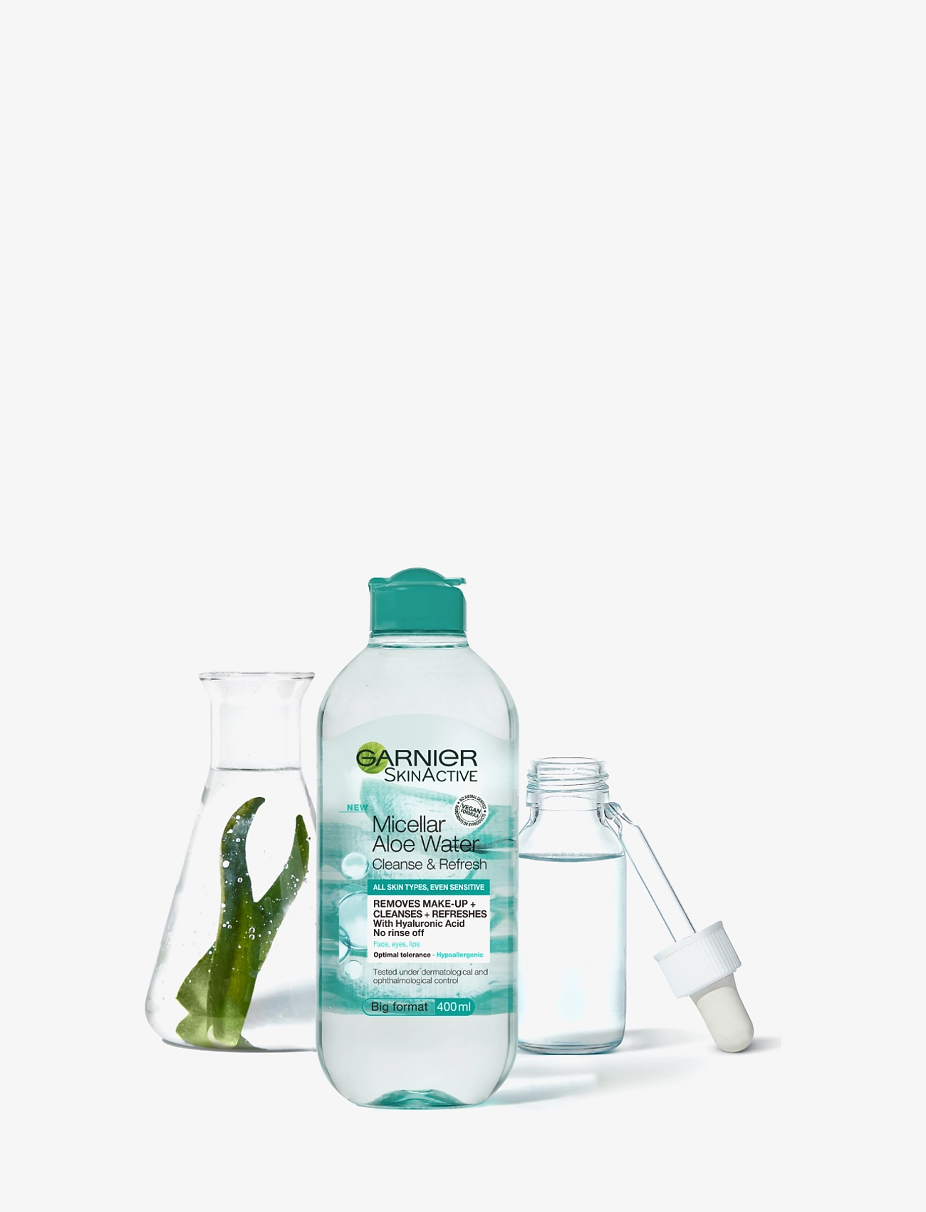 Garnier Micellar Cleansing Hyaluronic Aloe Water All-In-1 Cleanse & Refresh rengöring & peeling dam – bild 5