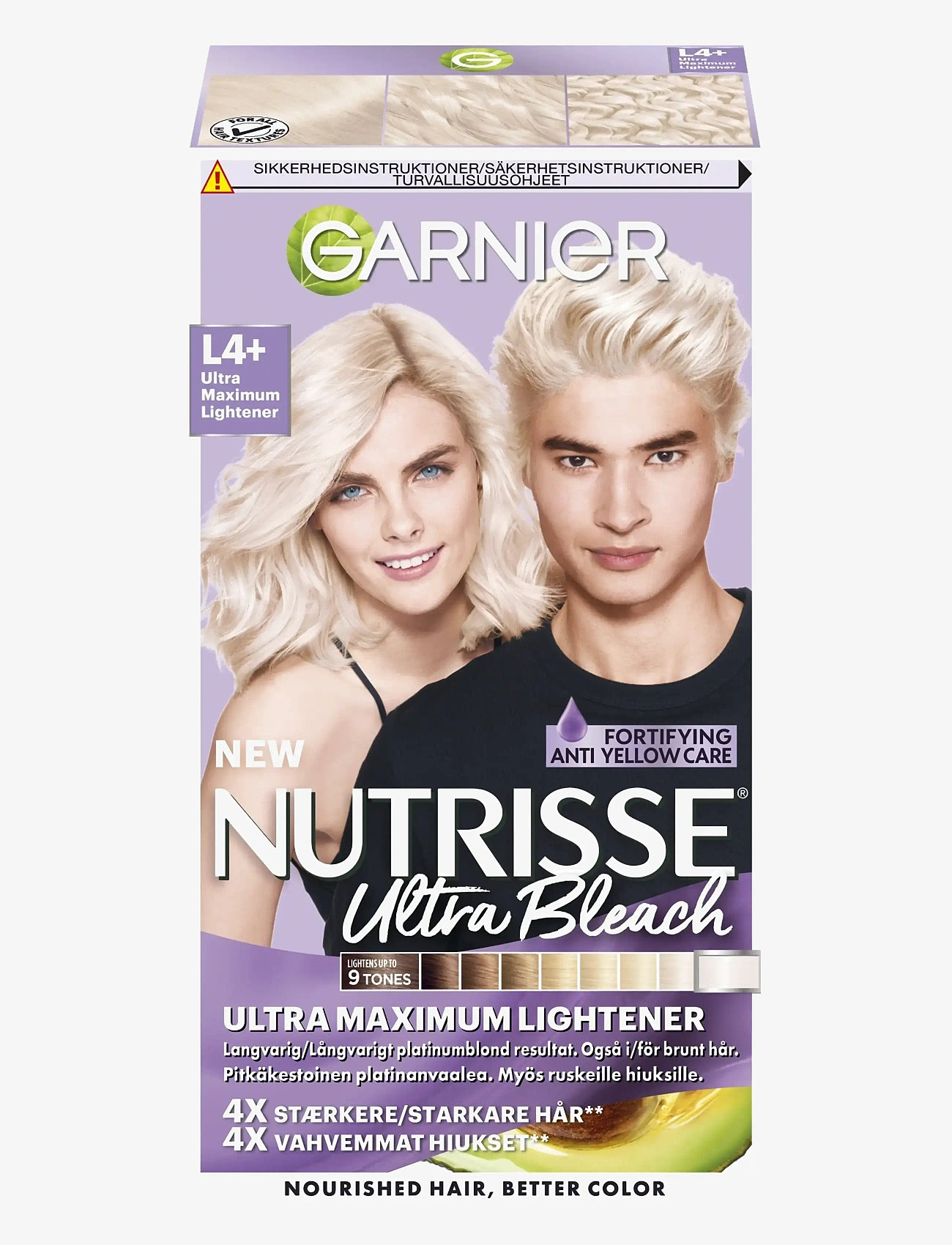 Garnier - Garnier Nutrisse Ultra Bleach L4+ Ultra Maximum Lightener - permanent hårfärg - clear - 0