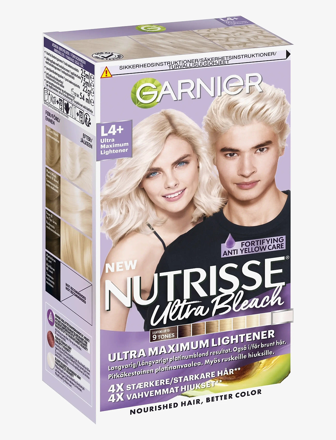 Garnier - Garnier Nutrisse Ultra Bleach L4+ Ultra Maximum Lightener - permanent hårfärg - clear - 1