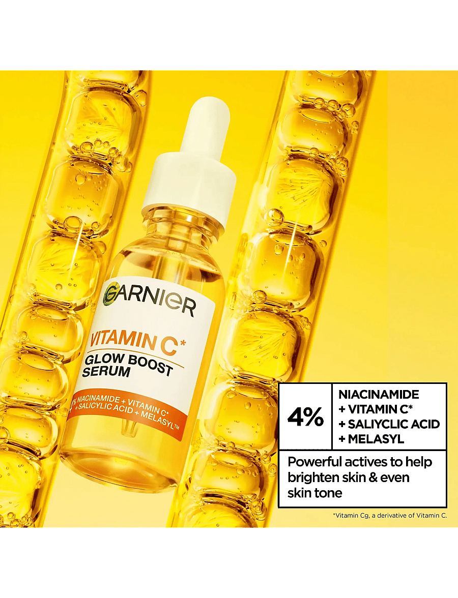 Garnier - Garnier Vitamin C* Glow Boost Serum for dull skin 30 ml - serum - no colour - 4