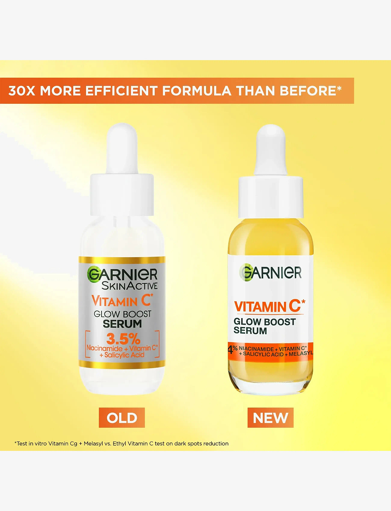 Garnier - Garnier Vitamin C* Glow Boost Serum for dull skin 30 ml - serum - no colour - 4