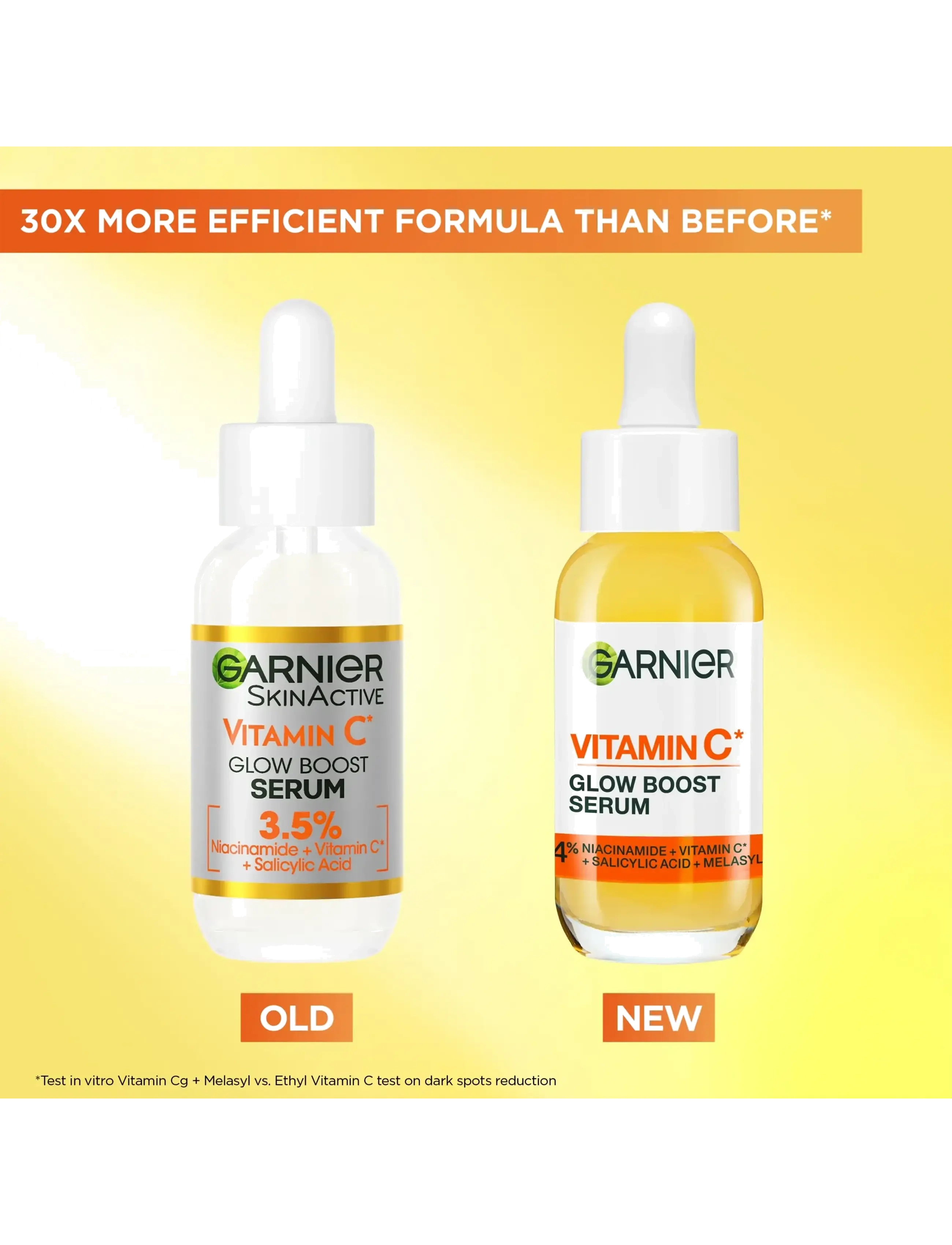 Garnier - Garnier Vitamin C* Glow Boost Serum for dull skin 30 ml - no colour - 4