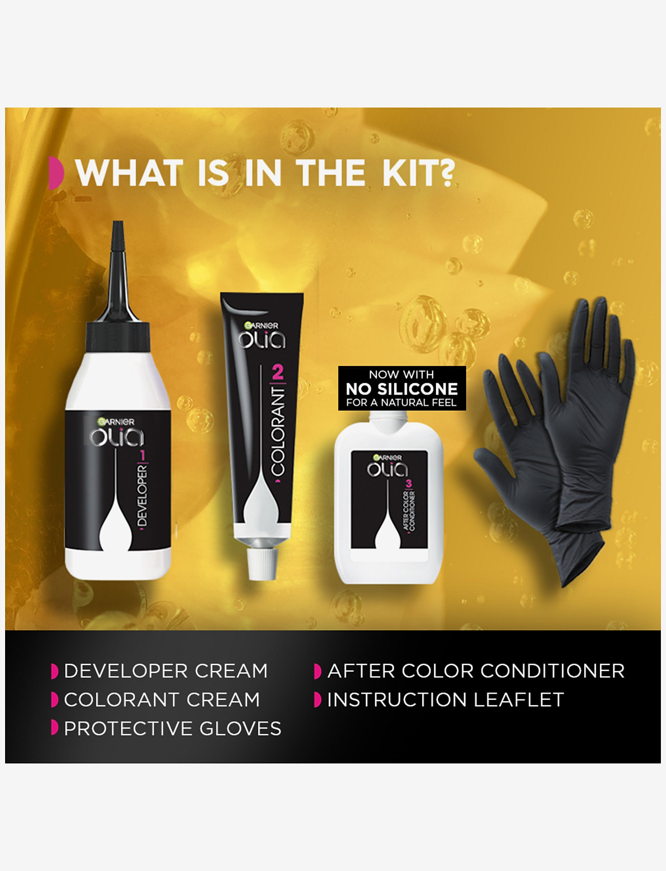 Garnier - Garnier Olia 5.3 Golden Brown - permanent hårfarve - golden brown - 5