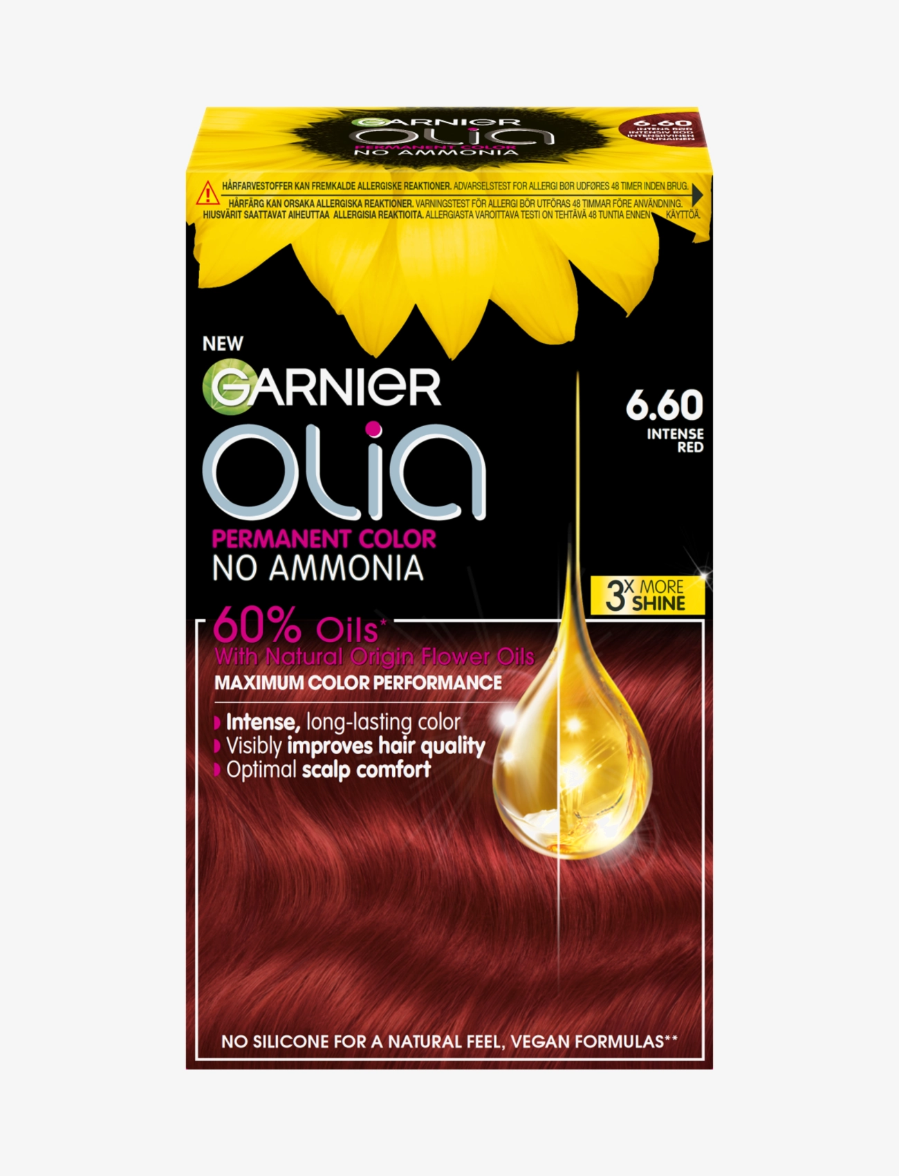 Garnier Garnier Olia 6.60 Intense Red - Skönhet - INTENSE RED / clear