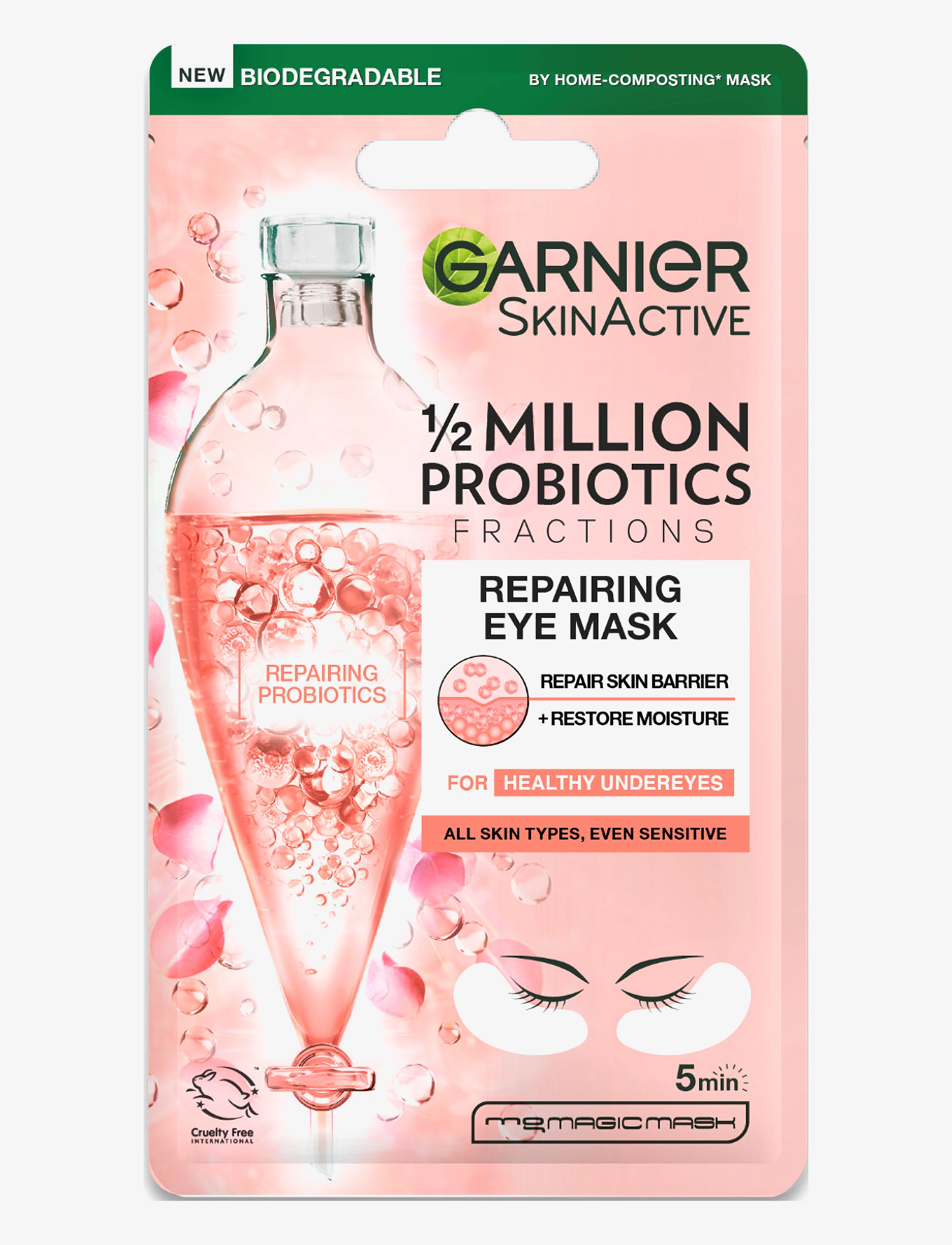 Garnier 1/2 Million Probiotics Fractions Repairing Eye Mask - Nude - 6 g