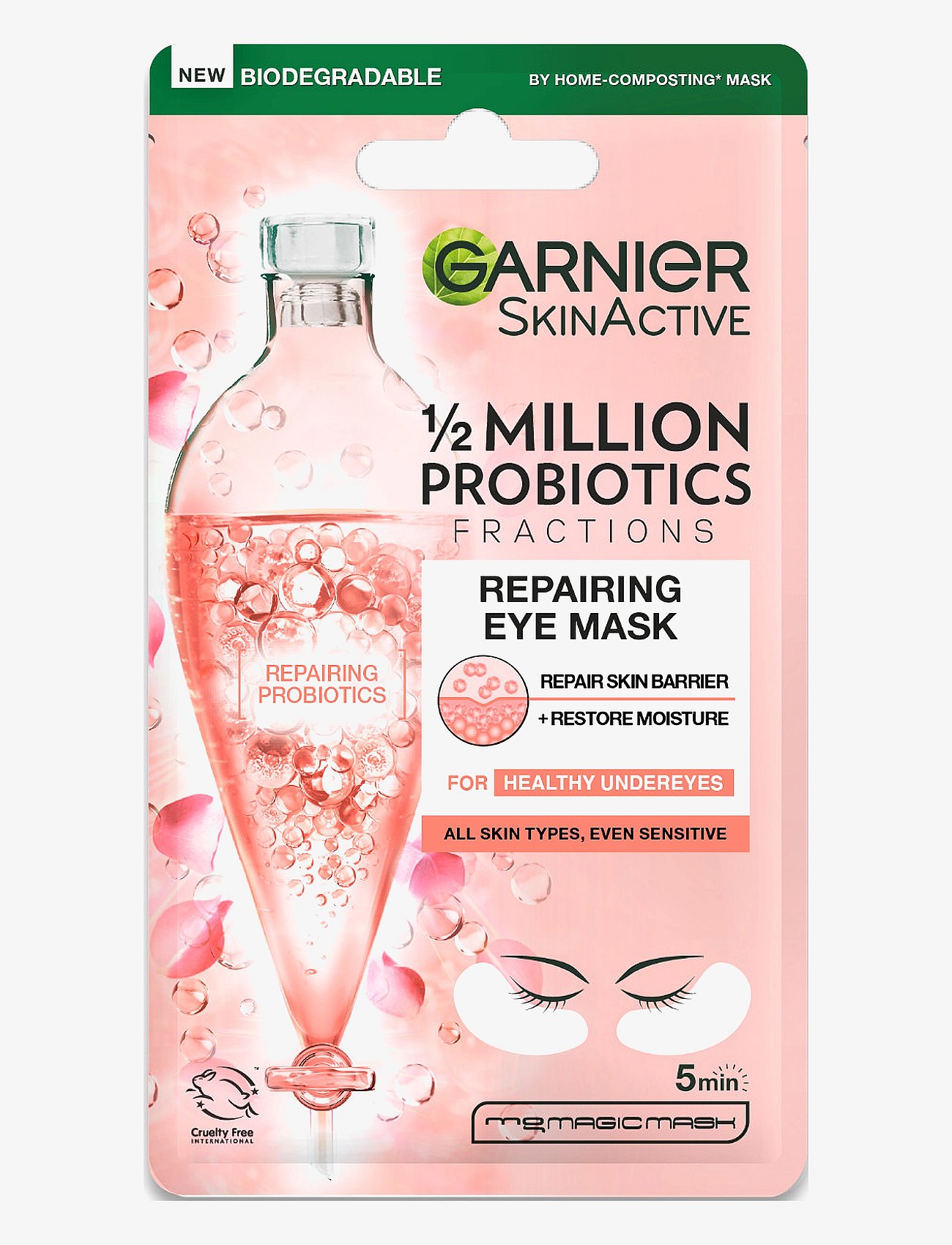 Garnier 1/2 Million Probiotics Fractions Repairing Eye Mask - Nude - 6 g