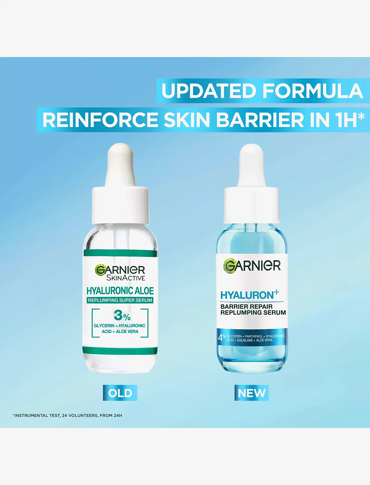 Garnier - Garnier Hyaluron+ Barrier Repair Replumping Serum for sensitive skin 30 ml - serums - no colour - 2