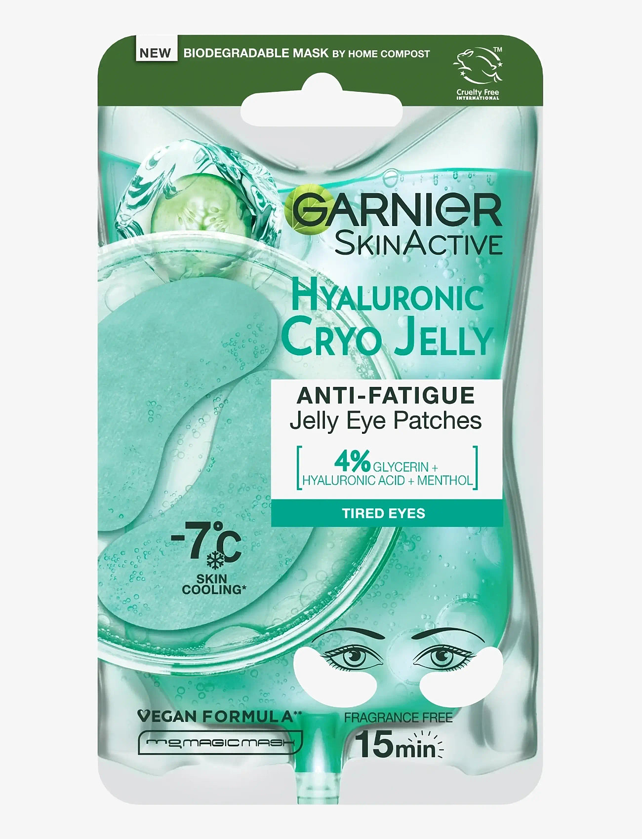 Garnier - Garnier SkinActive Hyalyuronic Cryo Jelly Sheet Mask - Eyes - clear - 0