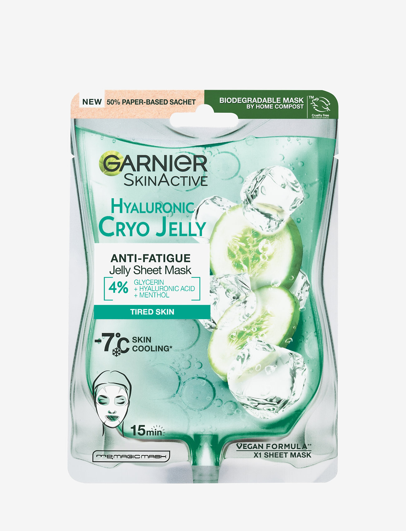 Garnier - Garnier Cryo Jelly Sheet Mask - Face - clear - 0