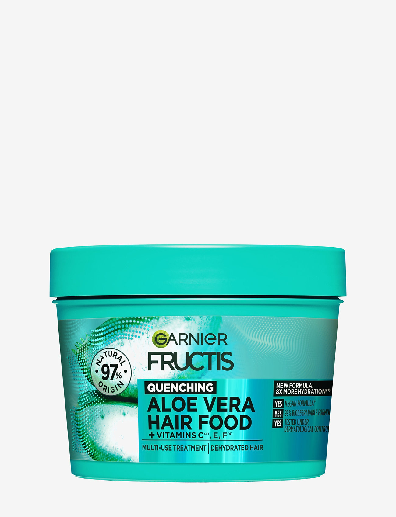 Garnier - Garnier, Fructis, Hair Food, Aloe Vera, Hydrating hair mask for dehydrated hair, 400 ml - hårmasker - clear - 0