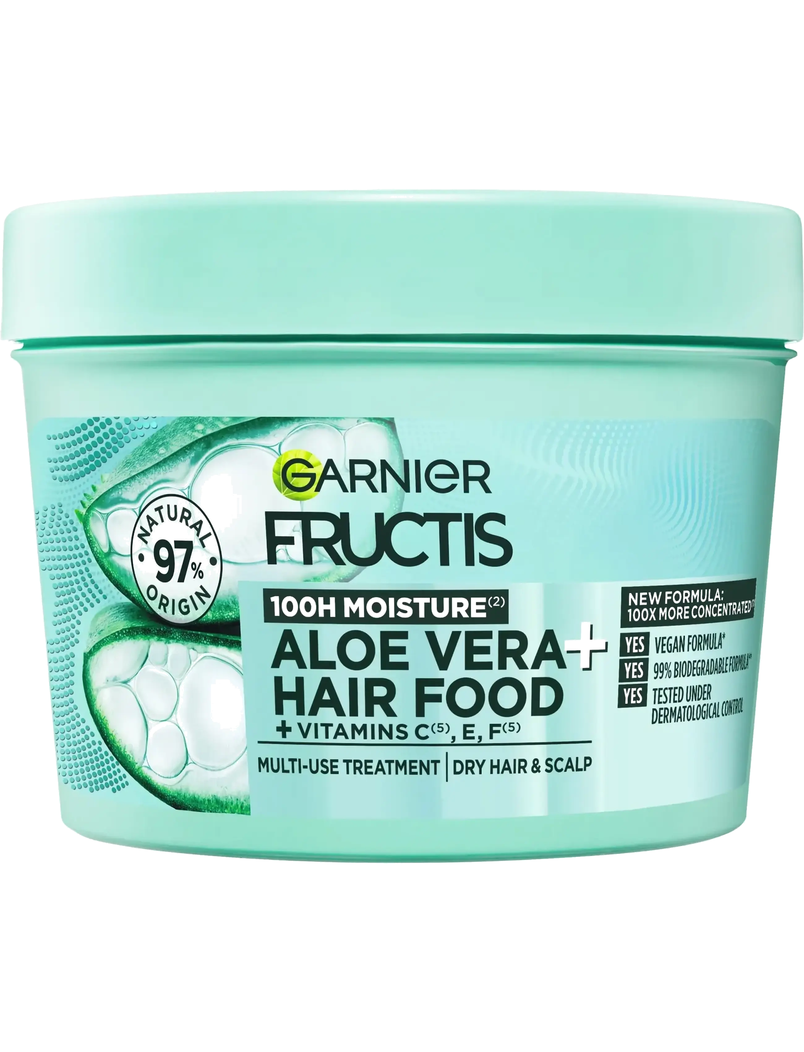 Garnier Garnier Fructis Hair Food Aloe Vera Hair Mask for dry hair 400 ml - Skönhet - CLEAR / undefined
