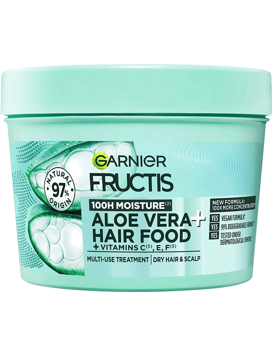 Garnier - Garnier Fructis Hair Food Aloe Vera Hair Mask for dry hair 400 ml - juuksemaskid - clear - 0
