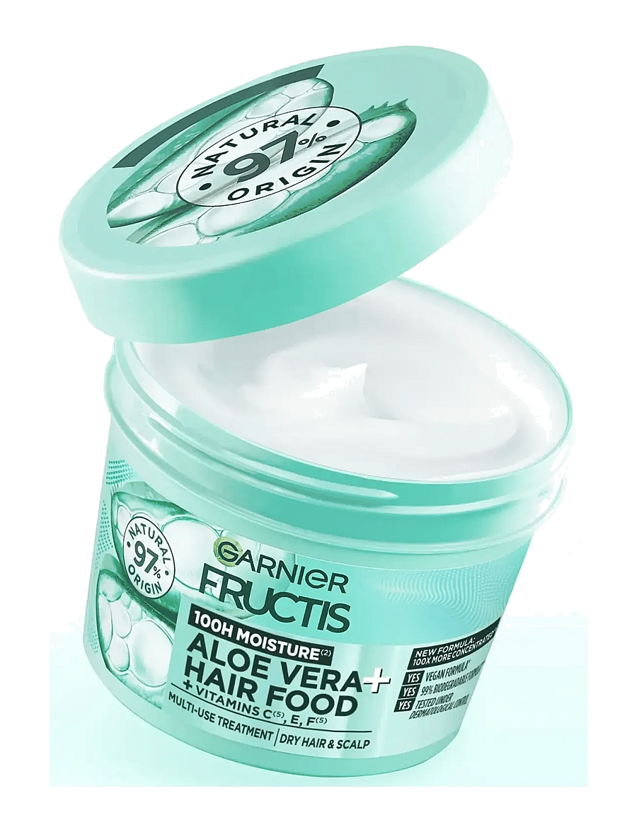 Garnier - Garnier Fructis Hair Food Aloe Vera Hair Mask for dry hair 400 ml - juuksemaskid - clear - 1