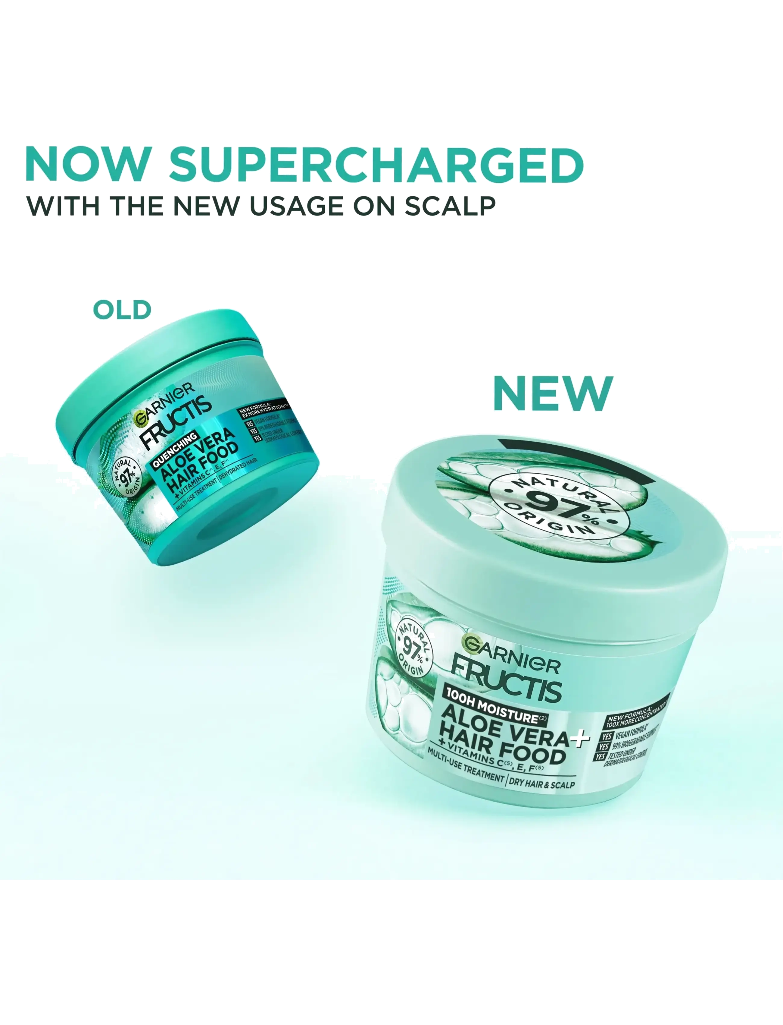 Garnier - Garnier Fructis Hair Food Aloe Vera Hair Mask for dry hair 400 ml - hårmasker - clear - 4