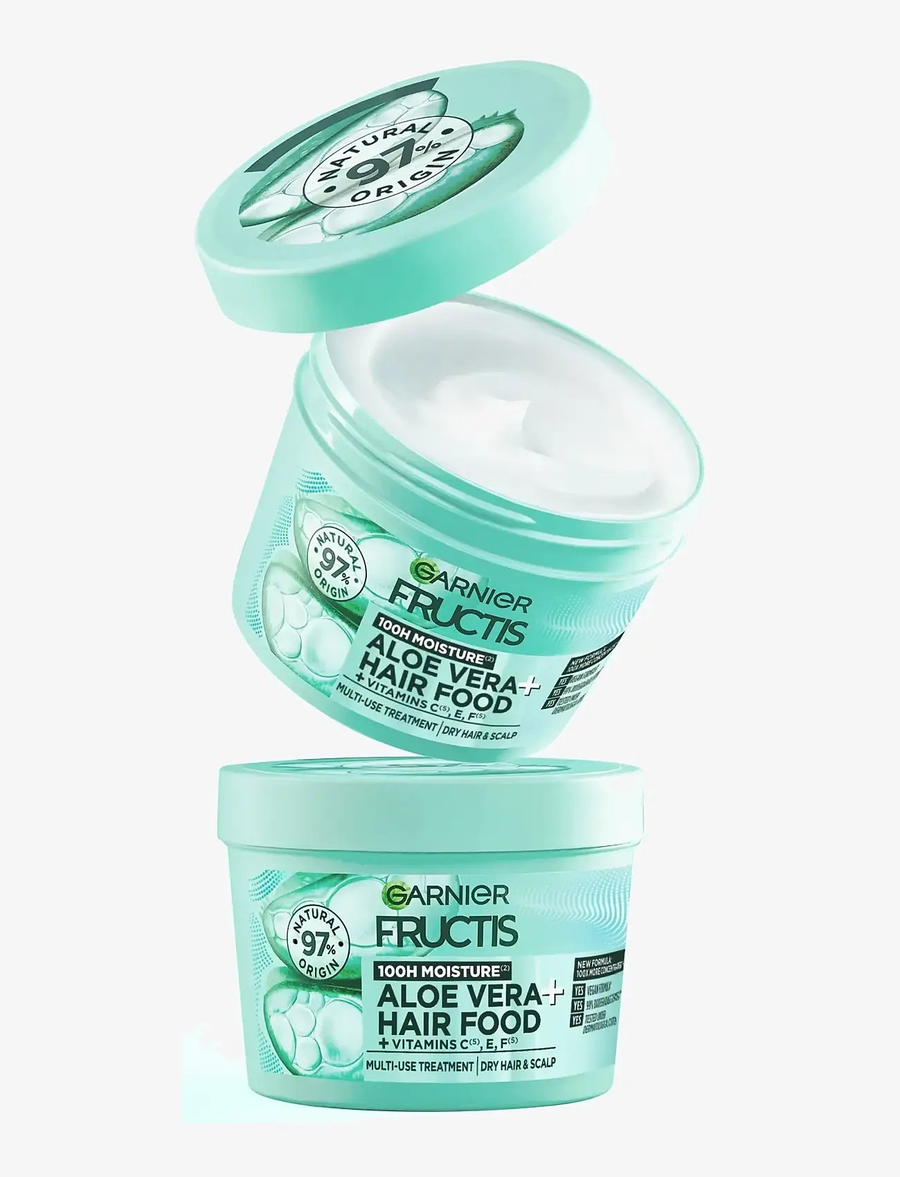 Garnier - Garnier Fructis Hair Food Aloe Vera Hair Mask for dry hair 400 ml - hårmasker - clear - 5