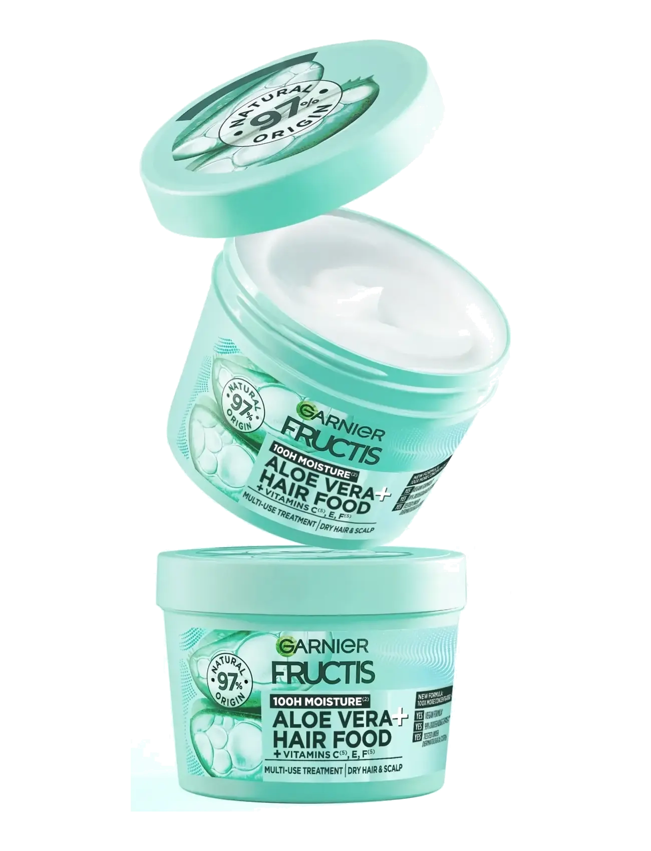 Garnier - Garnier Fructis Hair Food Aloe Vera Hair Mask for dry hair 400 ml - hårmasker - clear - 5