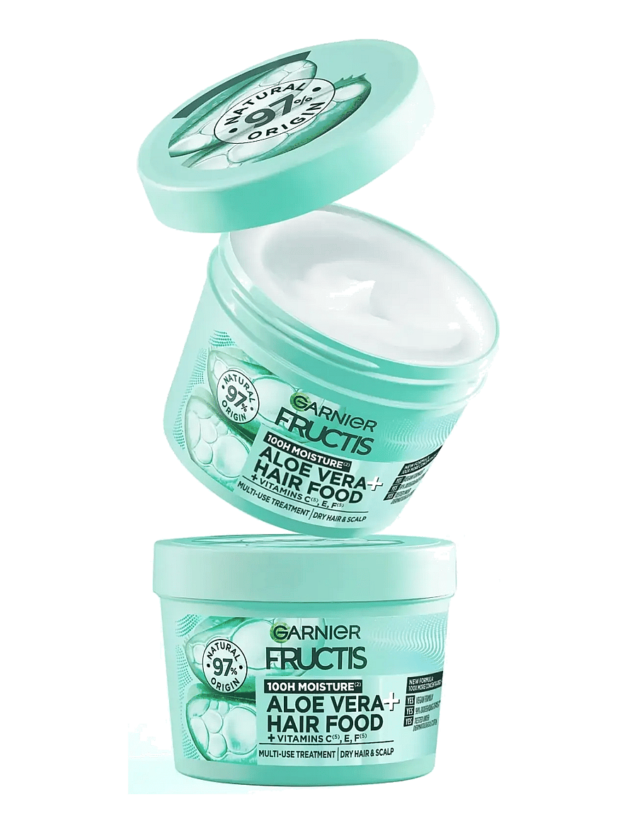 Garnier - Garnier Fructis Hair Food Aloe Vera Hair Mask for dry hair 400 ml - juuksemaskid - clear - 5