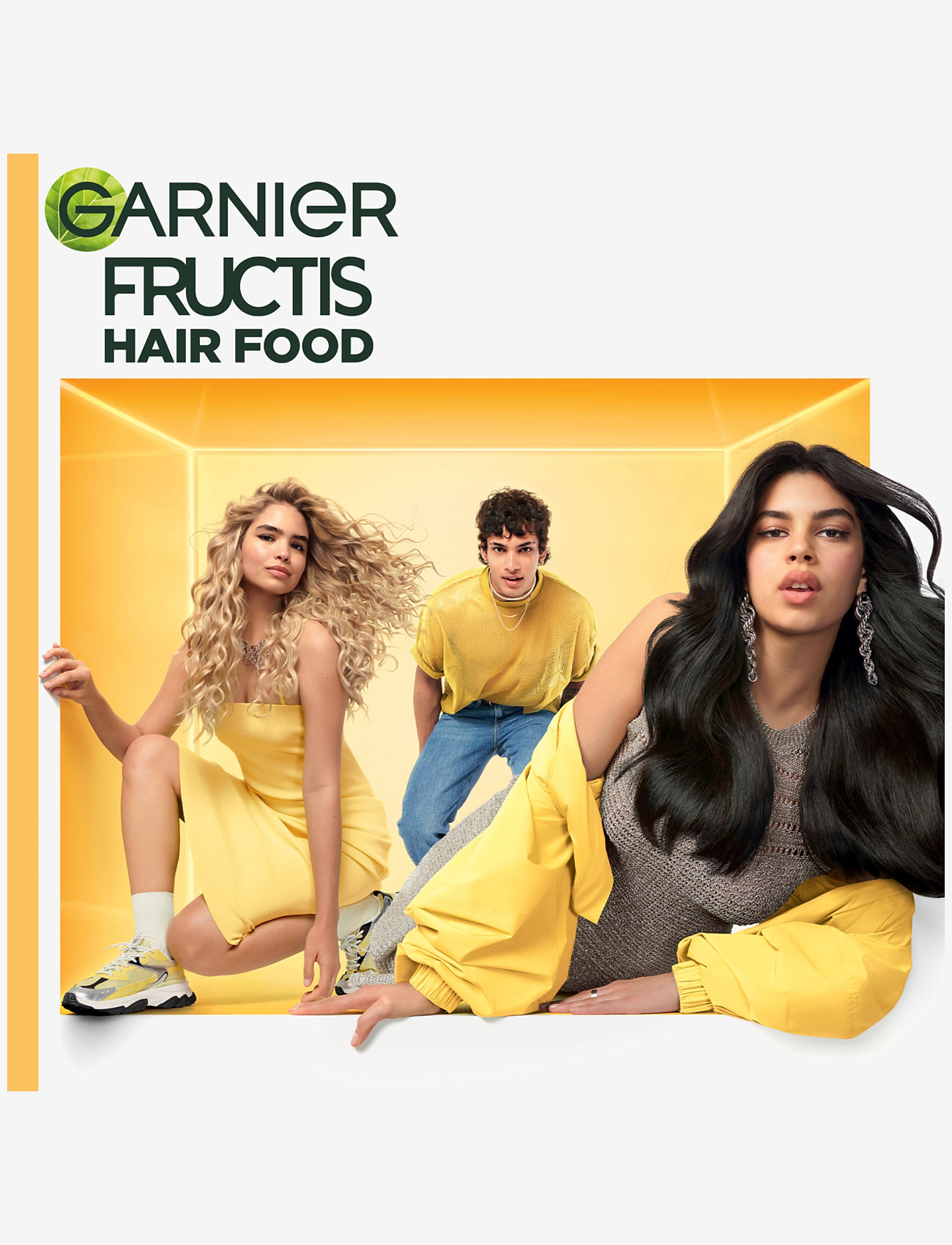 Garnier - Garnier, Fructis, Hair Food, Banana, Nourishing Hair Mask for dry hair, 400 ml - hårmasker - clear - 4