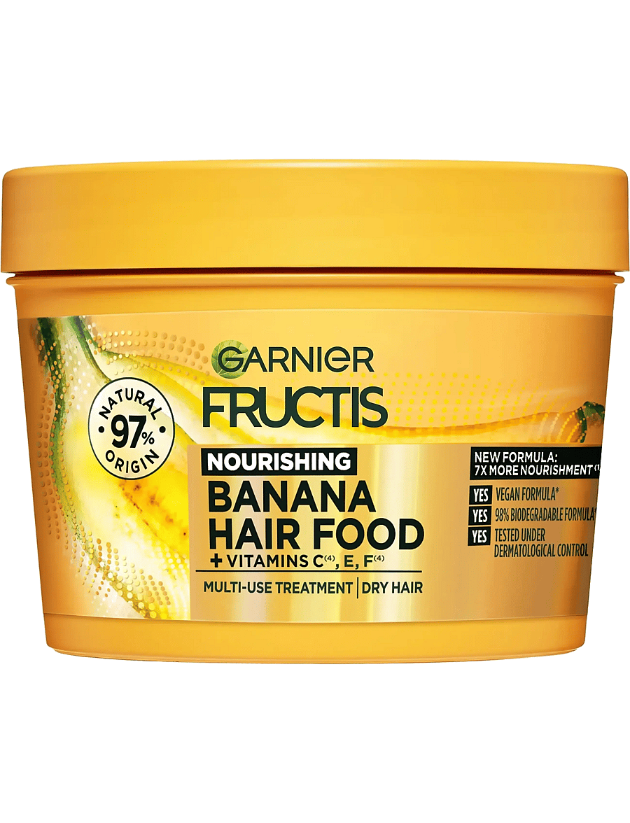 Garnier - Garnier Fructis Hair Food Banana Hair Mask for dry hair 400 ml - juuksemaskid - clear - 0