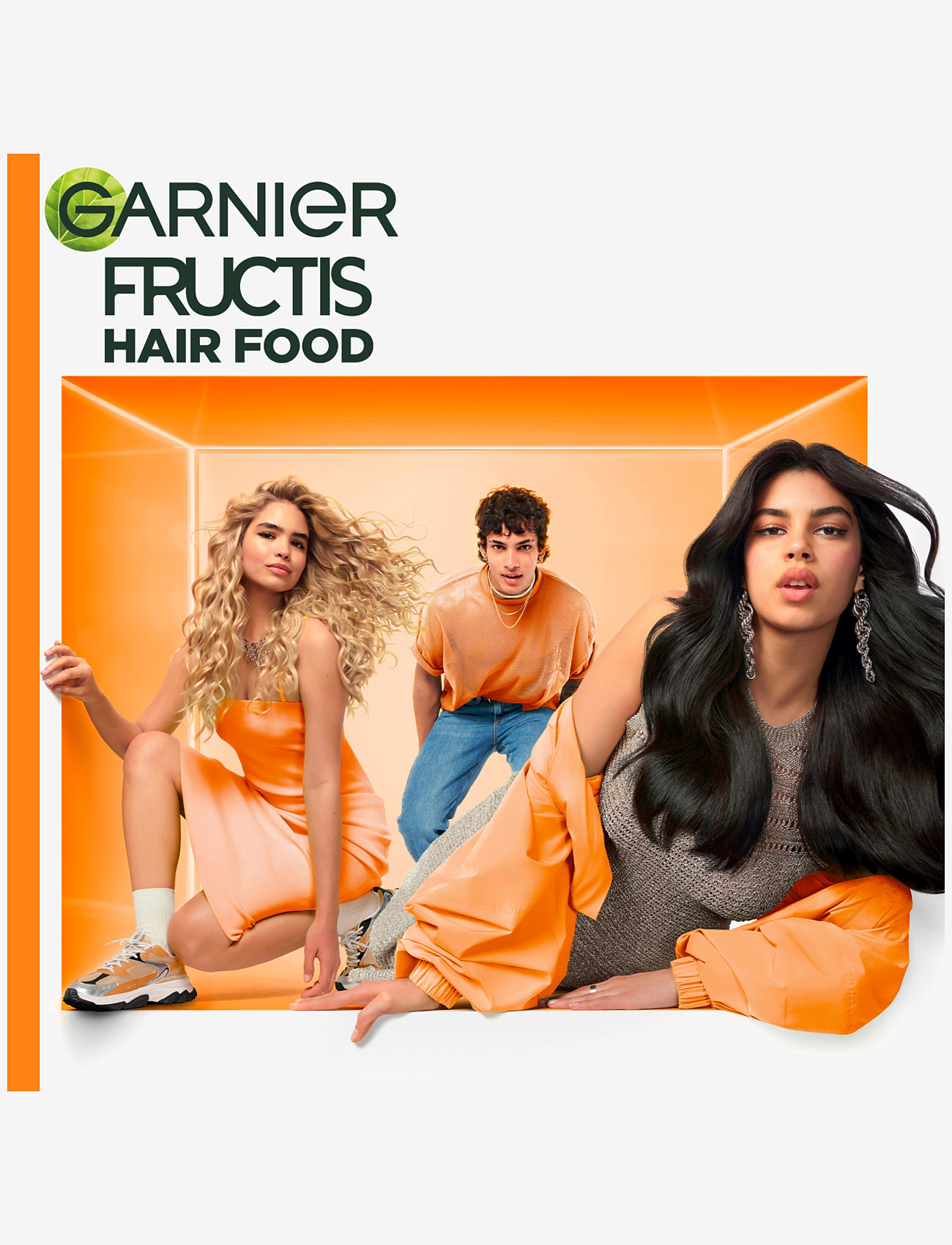 Garnier - Garnier, Fructis, Hair Food, Papaya, Repairing hair mask for damaged hair, 400 ml - hårmasker - clear - 4