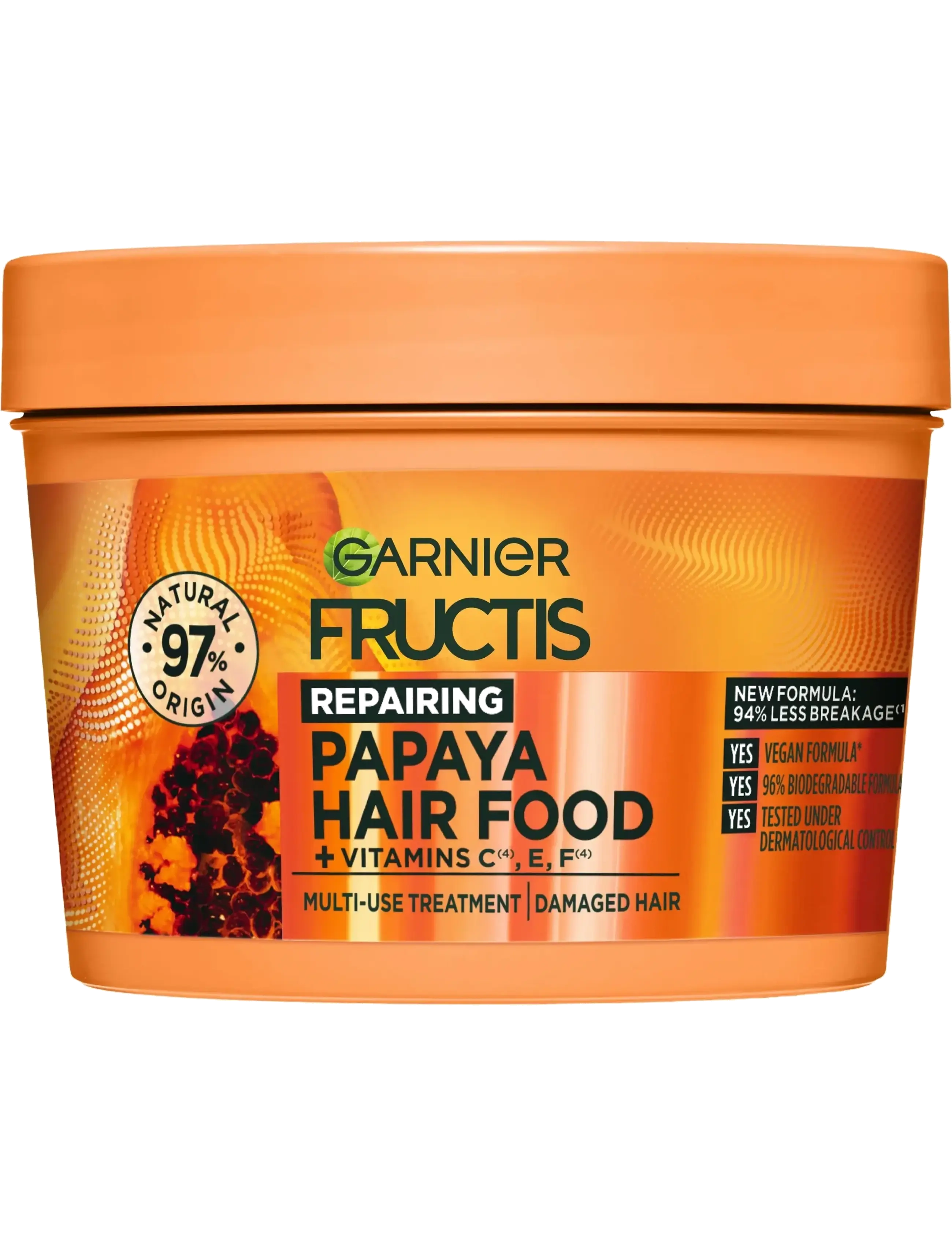 Garnier Garnier Fructis Hair Food Papaya Hair Mask for damaged hair 400 ml - Skönhet - CLEAR / undefined