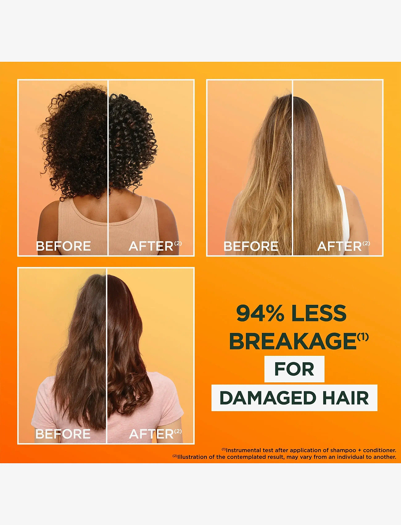 Garnier - Garnier Fructis Hair Food Papaya Hair Mask for damaged hair 400 ml - hårmasker - clear - 2