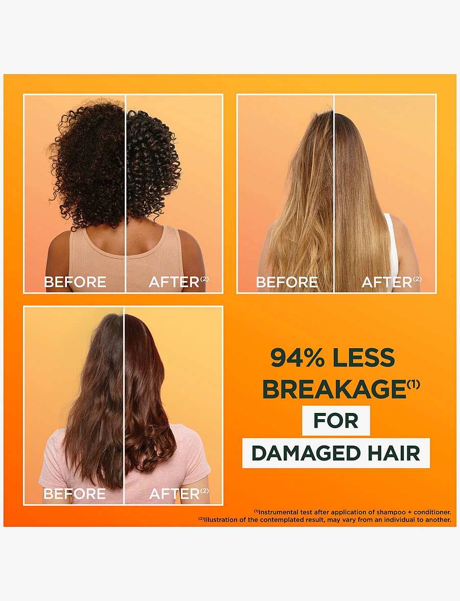 Garnier - Garnier Fructis Hair Food Papaya Hair Mask for damaged hair 400 ml - juuksemaskid - clear - 3