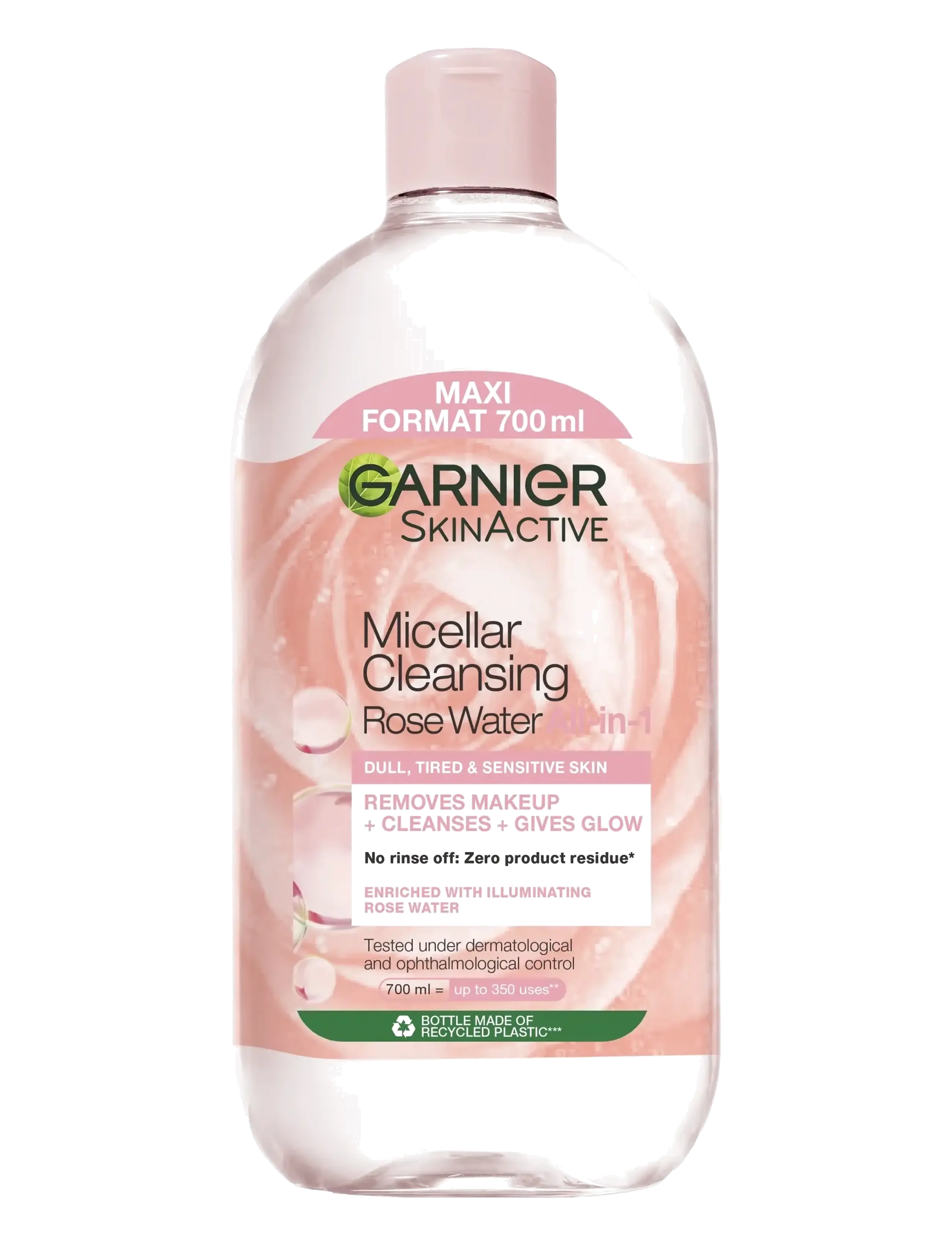 Garnier Garnier Micellar Cleansing Rose Water All-in-1 for dull & tired skin 700 ml - Ansiktsvatten - NO COLOUR / undefined