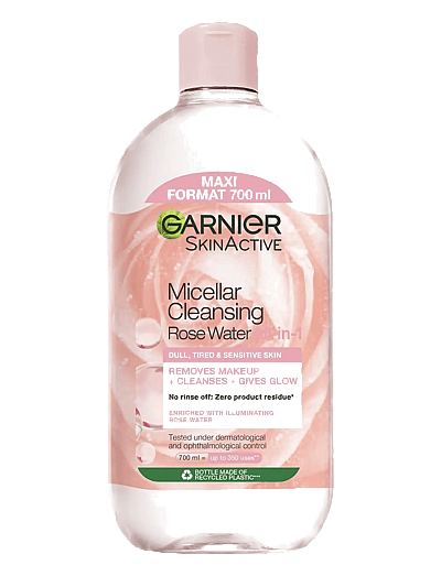 Garnier Micellar Cleansing Rose Water All-In-1 For Dull & Tired Skin 700 Ml - Micellar Water