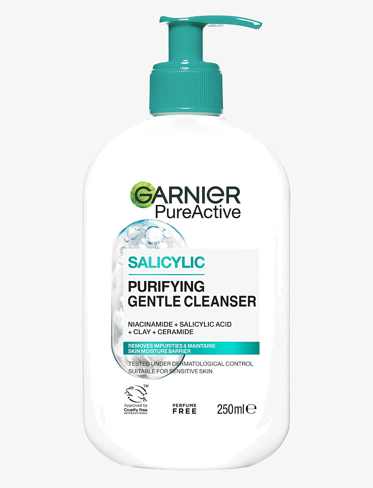 Garnier - Garnier SkinActive PureActive Hydrating Cleanser 250 ml - rengöringsgel - clear - 0